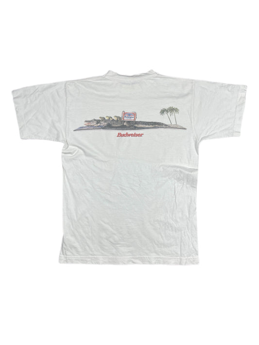 Vintage Budweiser Crocodile T-Shirt White - XS