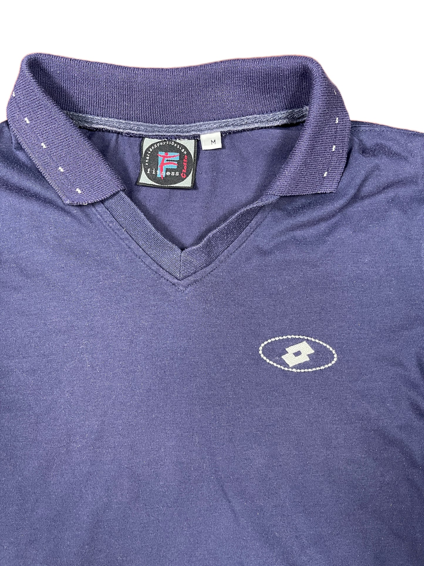Vintage Lotto Short Sleeve Top Navy -M
