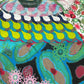 Y2k Desigual Short Sleeve Dress Green Multicolor - S
