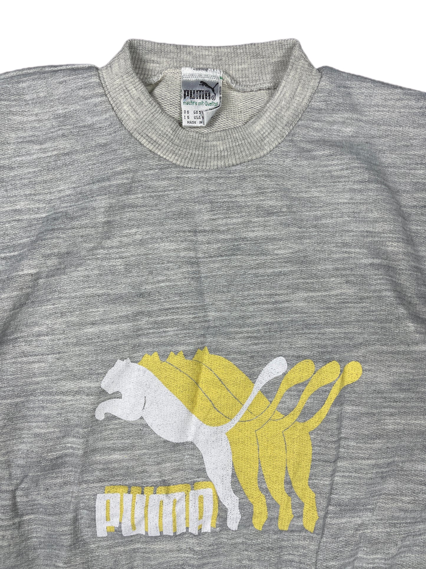 Vintage Puma Sleeveless Sweatshirt Gray - M/L