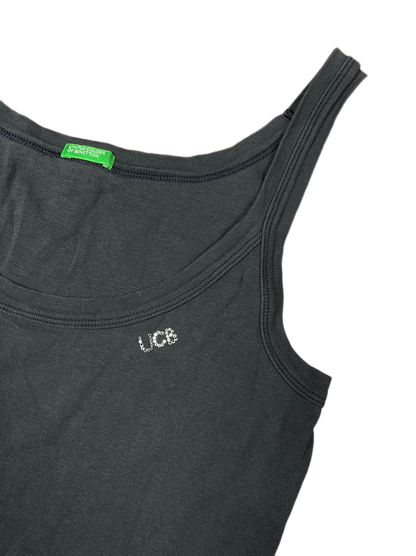 Y2k Benetton Sleeveless Top Navy - L