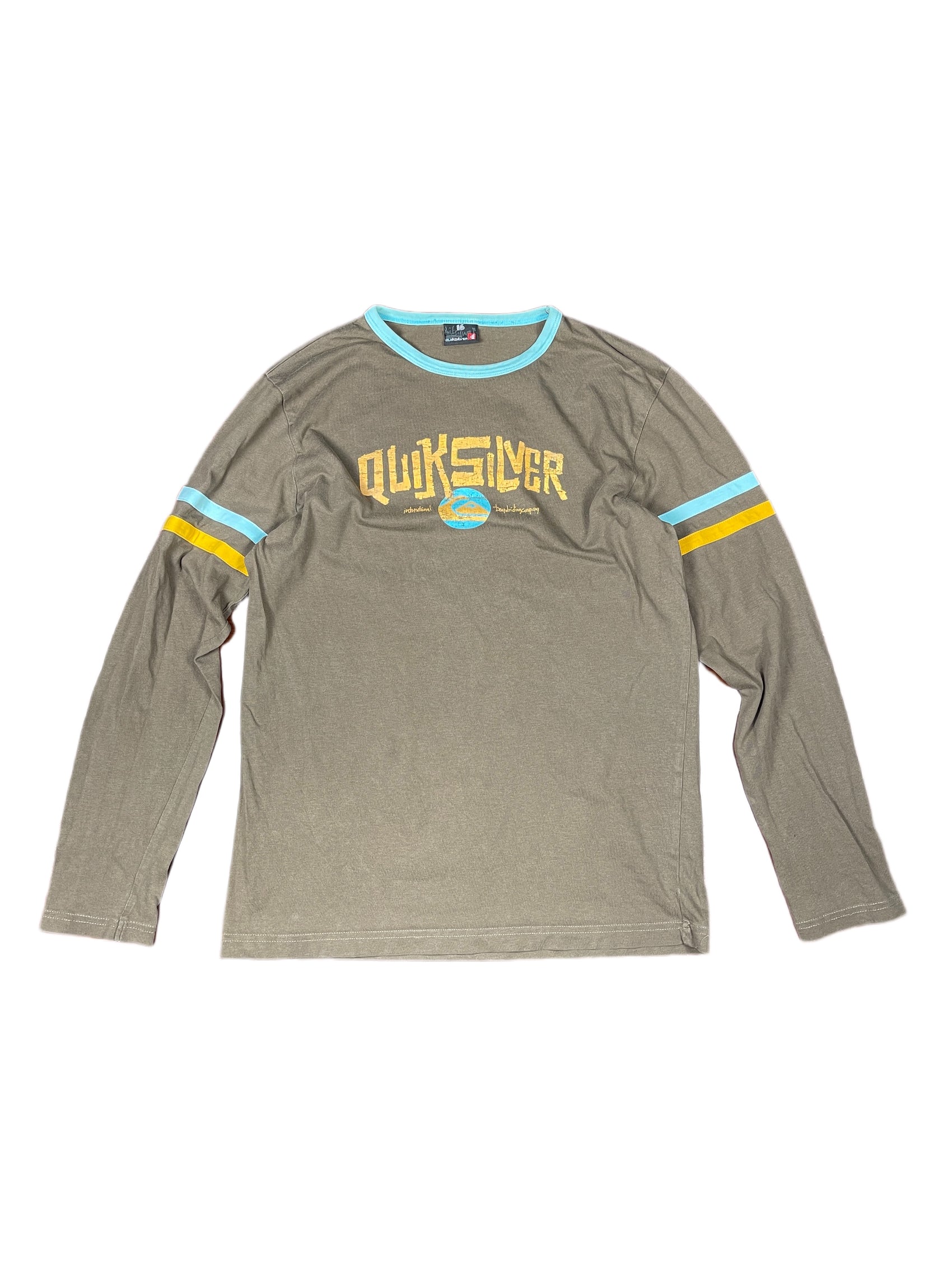Y2k Quiksilver Longsleeve Brown - S