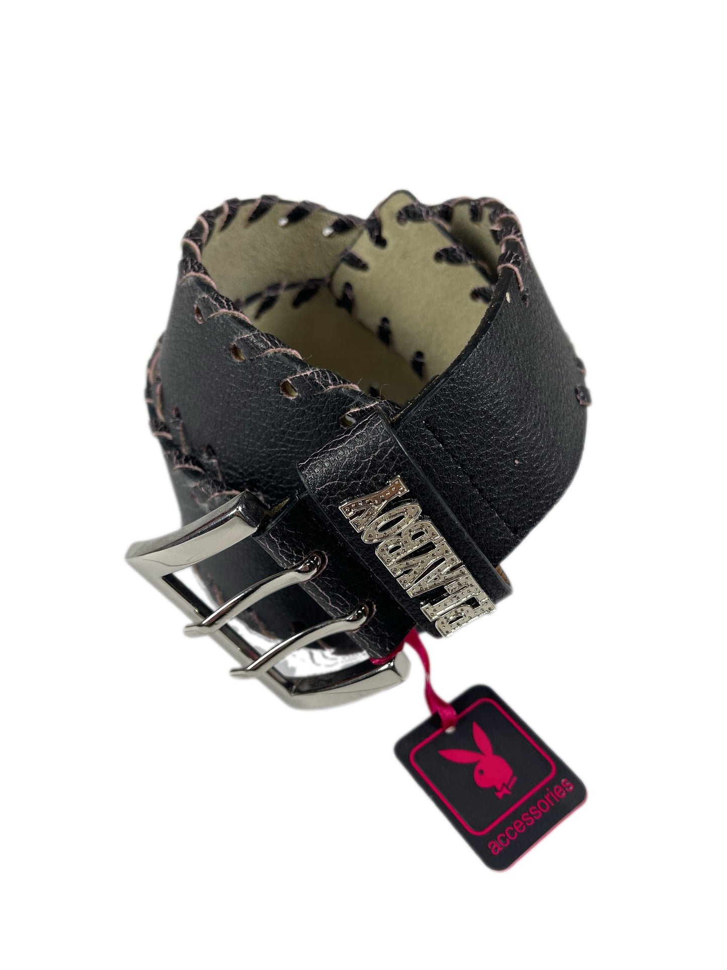 Y2k Playboy Belt Black 2004