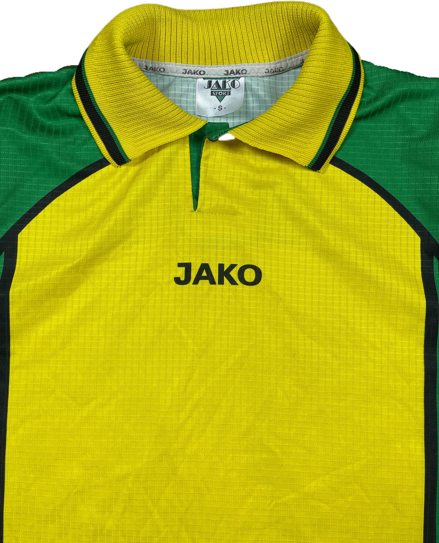Vintage Jako Football Jersey Yellow Polyester S