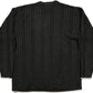 Y2K No Fear Knitted Sweatshirt Black Wool Blend L