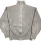 Vintage Knitted Sweatshirt Green Acrylic XL