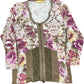 Biba Long Sleeve Top Floral Pattern Synthetic S