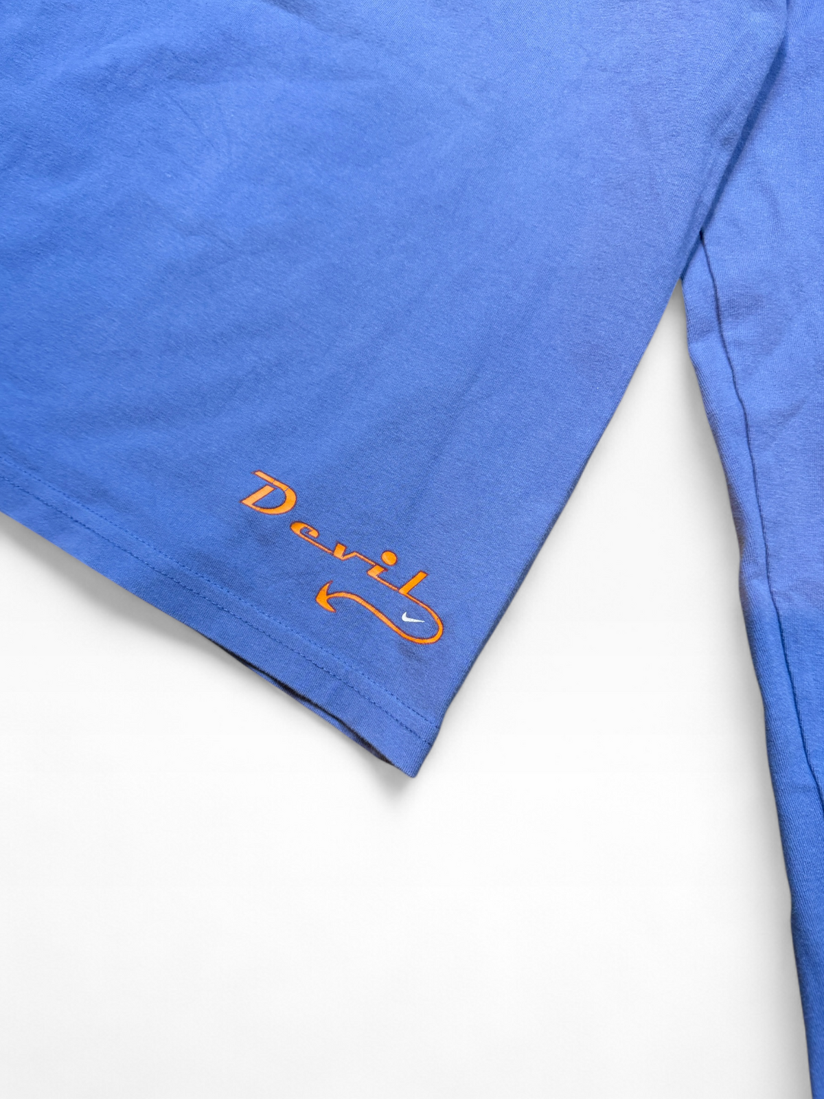 Vintage Nike 1990s Angel Devil Longsleeve Top Blue - M
