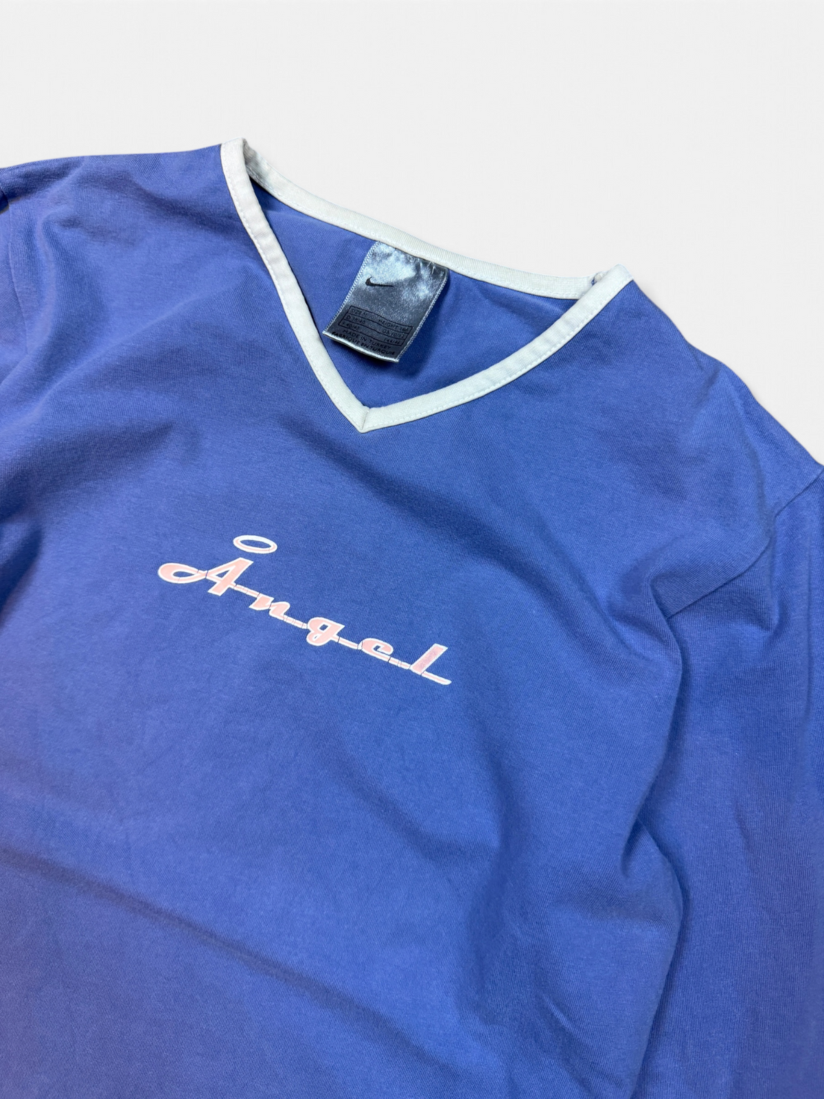 Vintage Nike 1990s Angel Devil Longsleeve Top Blue - M