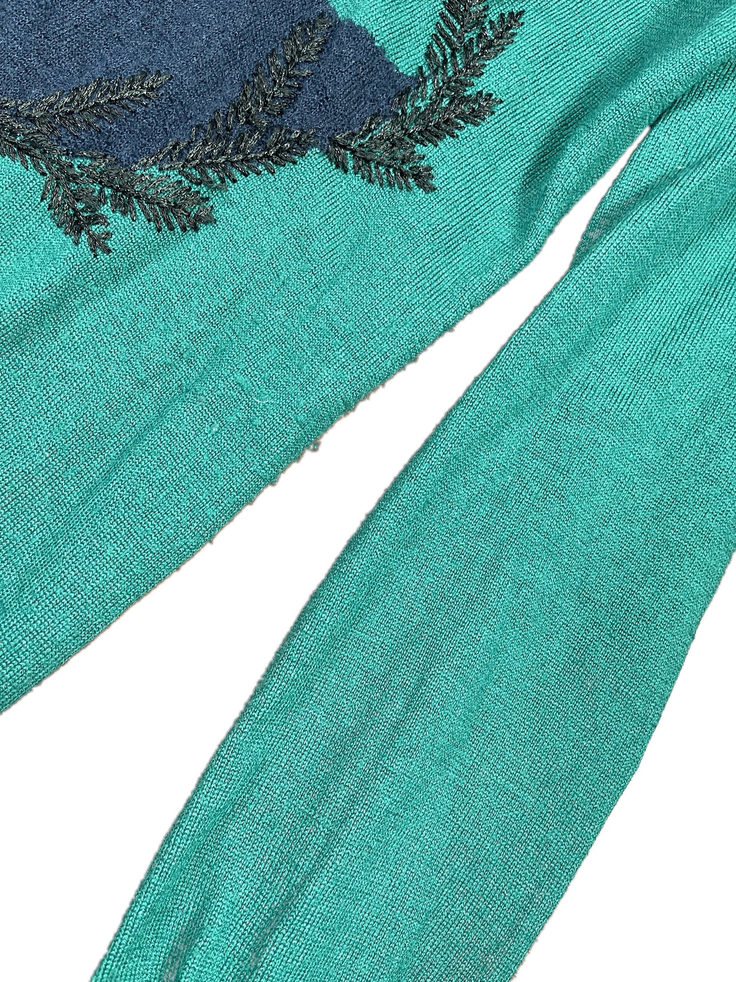 Vintage Manoush Long Sleeve Dress Green - M