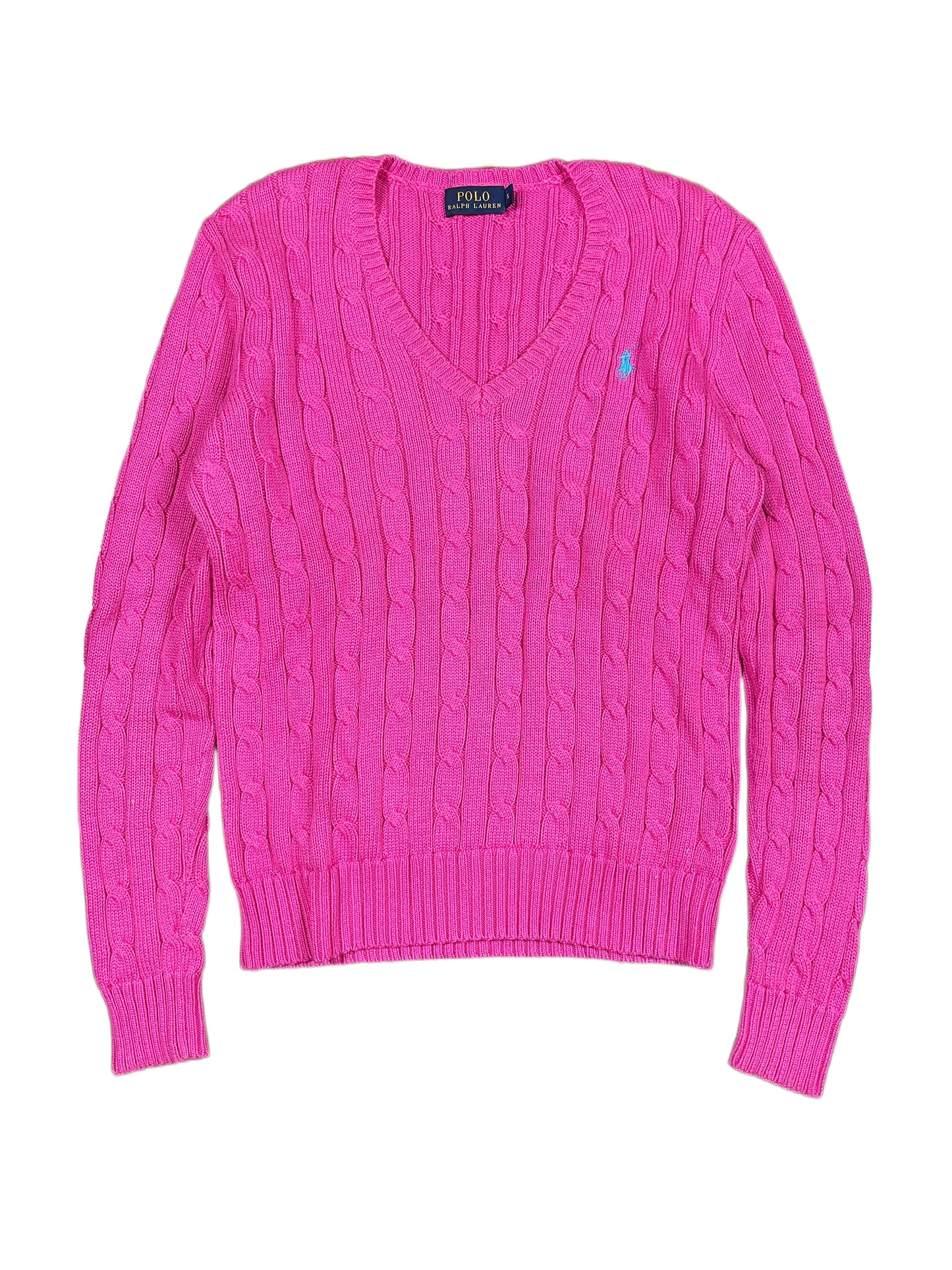 Vintage Polo Ralph Lauren Knitted Sweater Pink - S