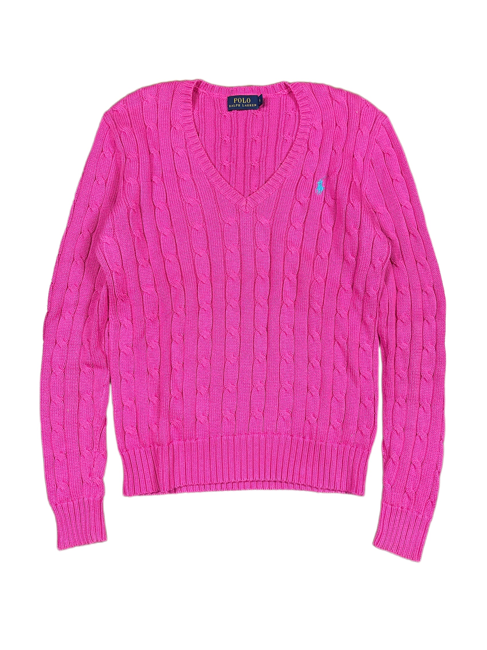 Vintage Polo Ralph Lauren Knitted Sweater Pink - S