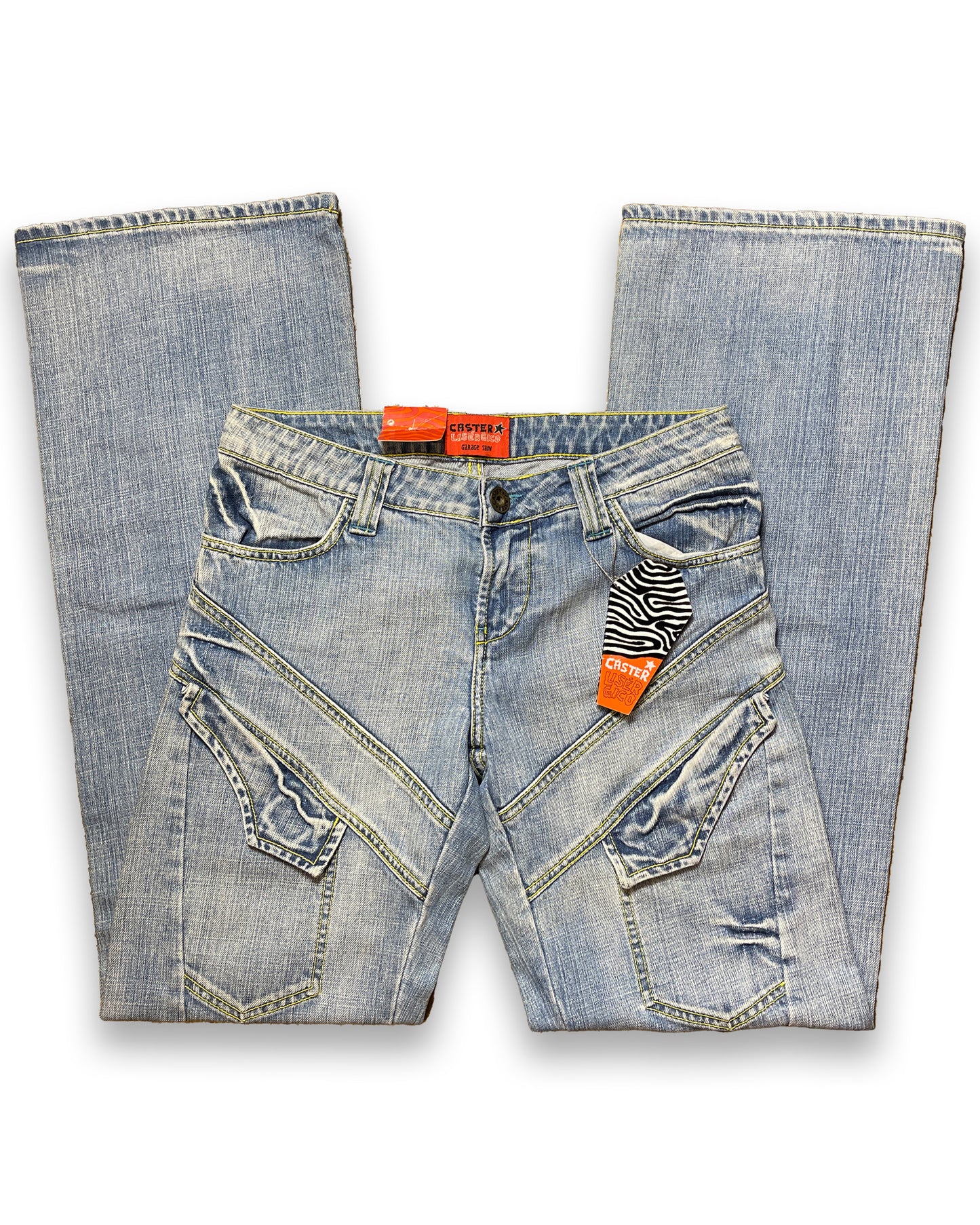 Caster Bootcut Low Waist Blue Denim Pants 2000s y2k | M