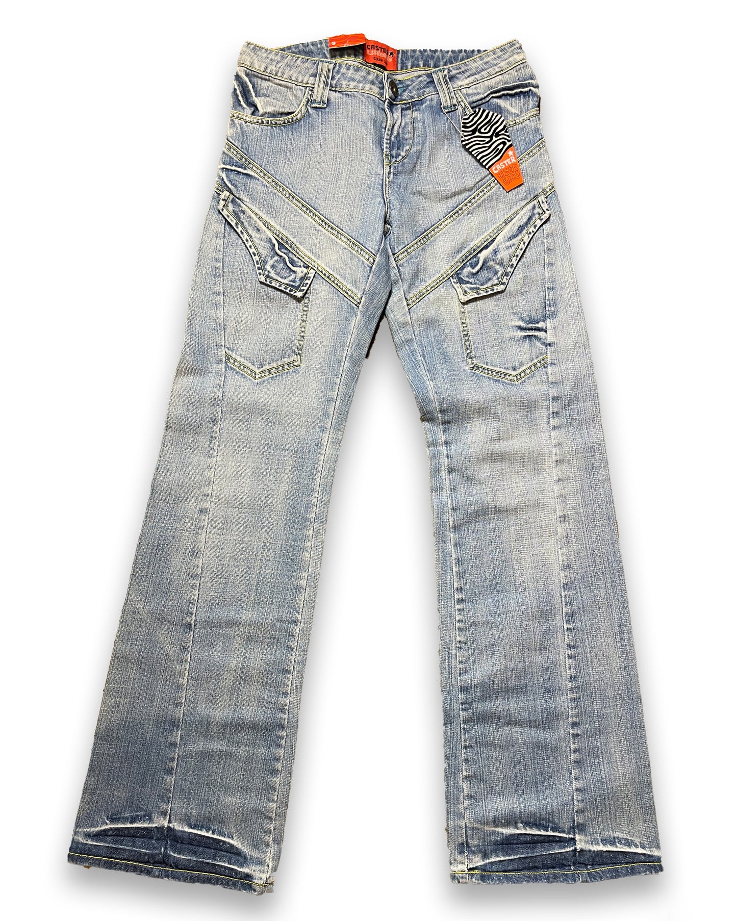 Caster Bootcut Low Waist Blue Denim Pants 2000s y2k | M