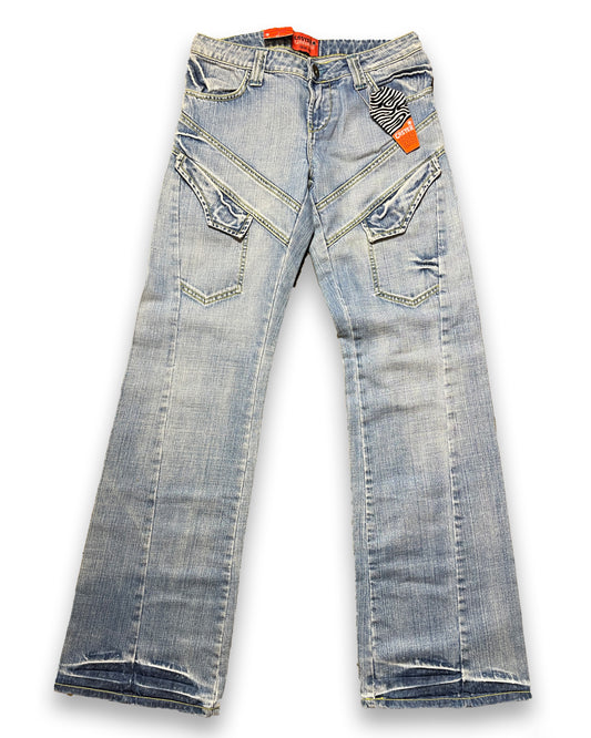 Caster Bootcut Low Waist Blue Denim Pants 2000s y2k | M