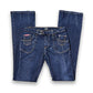 Dolce & Gabbana Blue Flared Low Waist Denim Pants 2000s | S