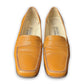 Vintage 90s Balenciaga Mustard Yellow Leather Heeled Loafers | EU 35C