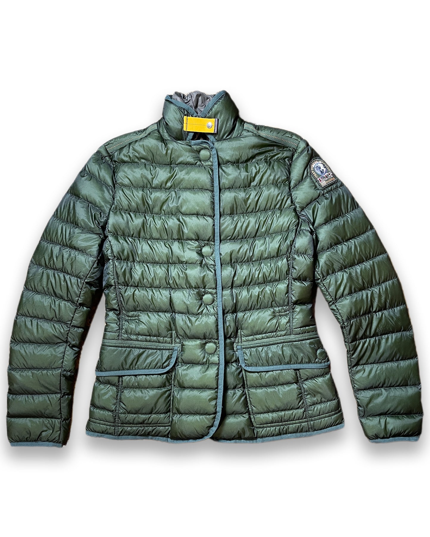 Parajumpers Alisee Quilted Thin Green Down Jacket | S